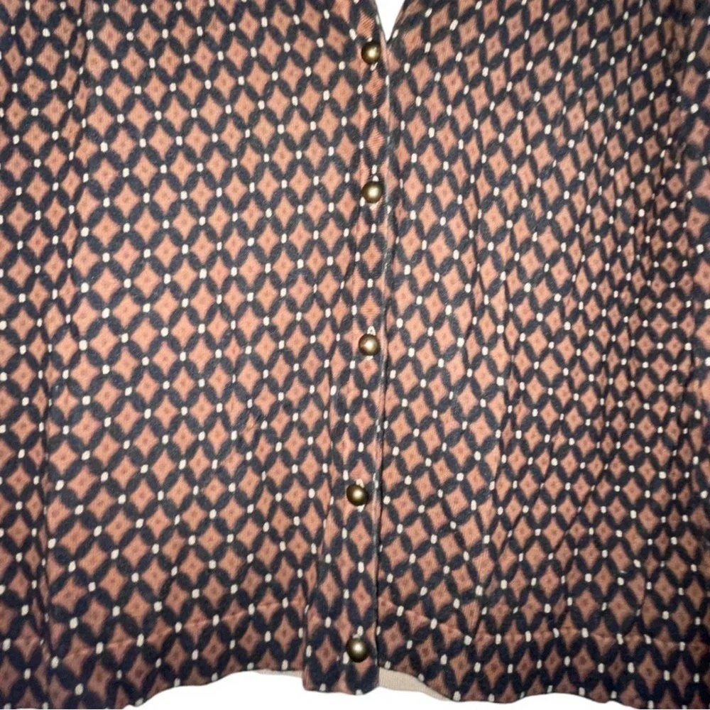 Charter Club color blocked button down v-neck cardigan - Picture 3 of 5
